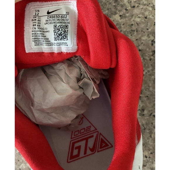 Nike Air Zoom G.T. Cut 2 TB P Size: 12 Color: University Red / White main image 5